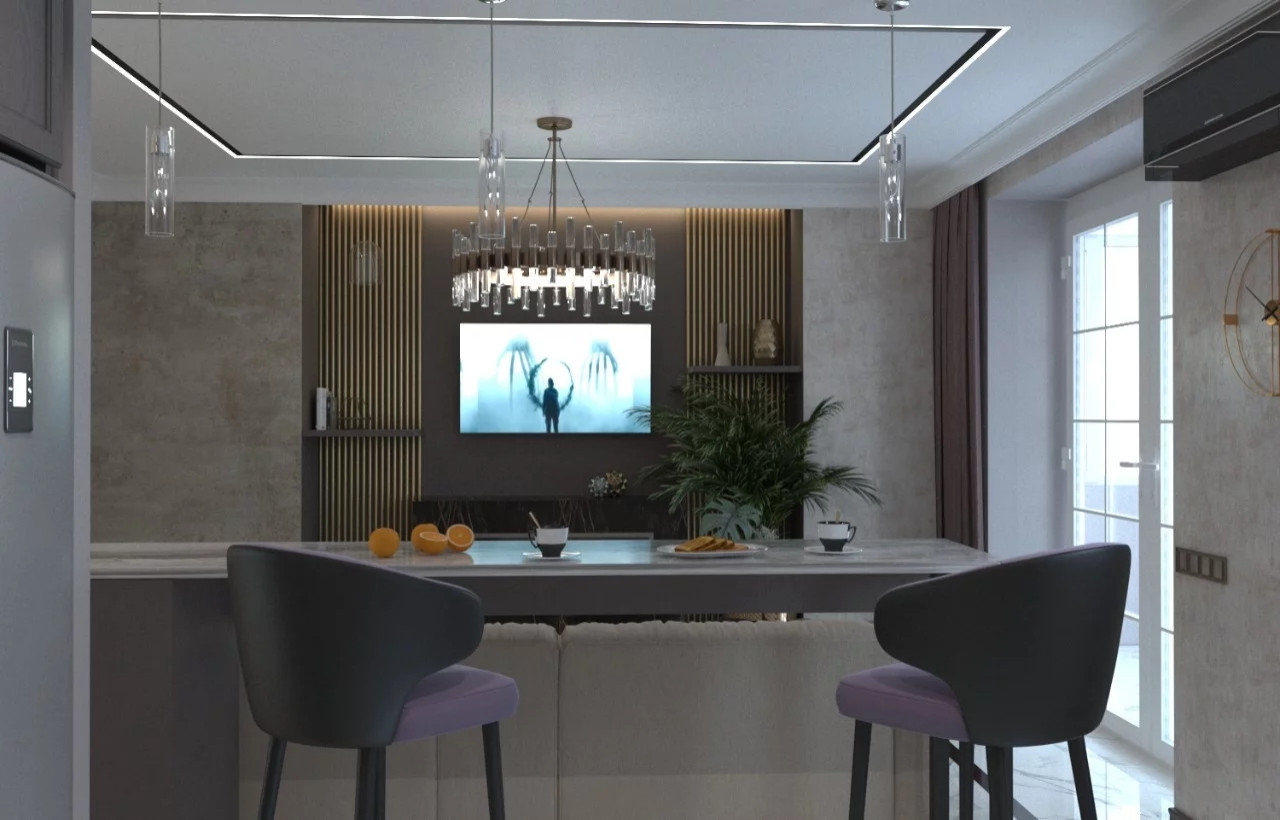 Дизайн преокт в ЖК Бартон 68м²