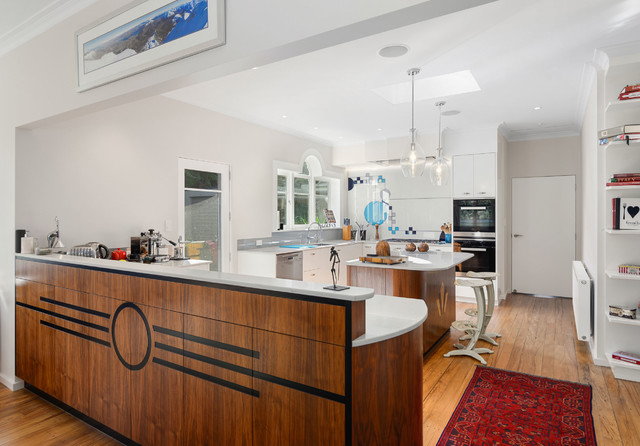 Art Deco waterfront kitchen contemporary-kitchen