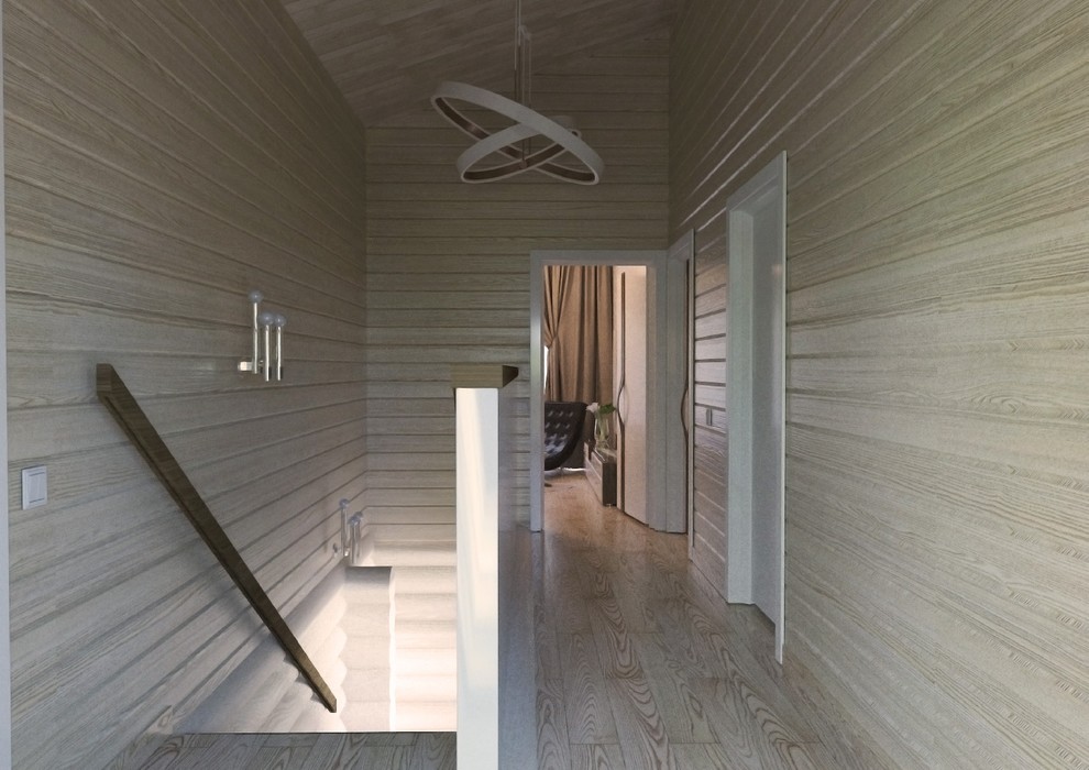 Дизайн деревянного дома в современном стиле, г. Воскресенск Московской области