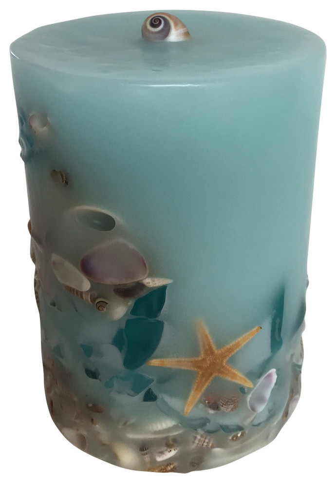 Beaches Candle, Small Beach Style Candles by Sealed in Wax Houzz