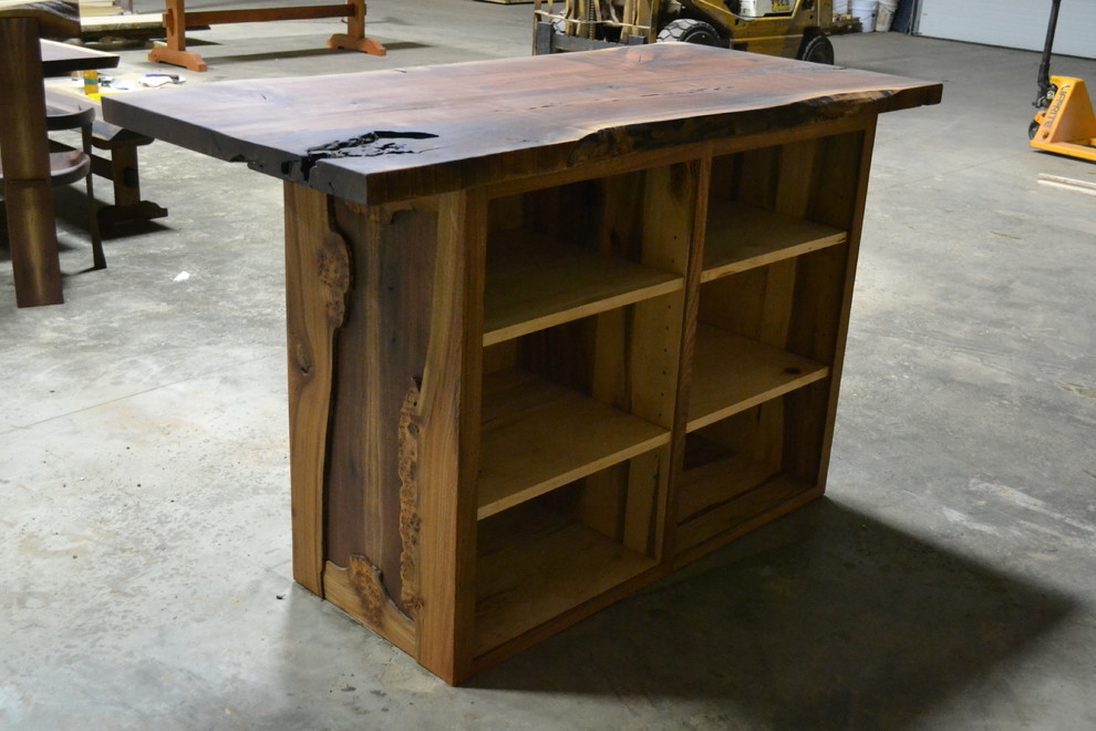 Live Edge Bar - Burly Elm and Walnut