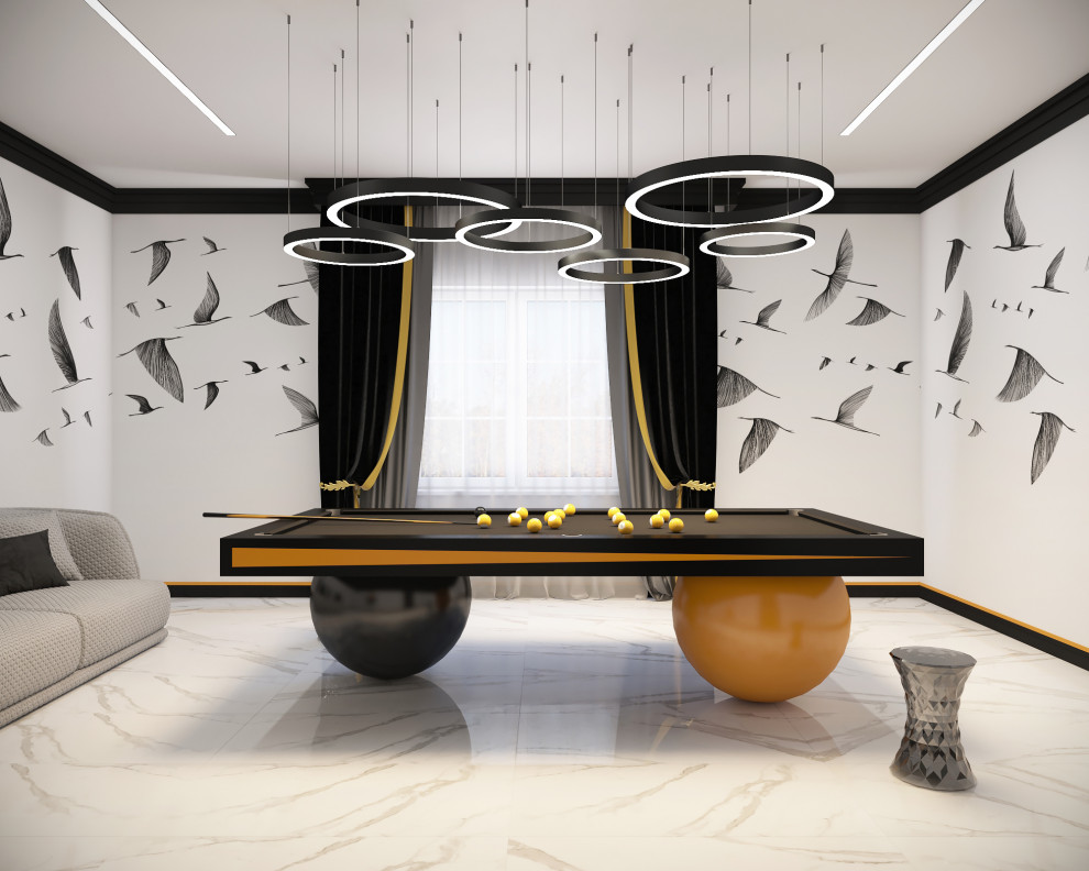 Комната для бильярда в загородном доме