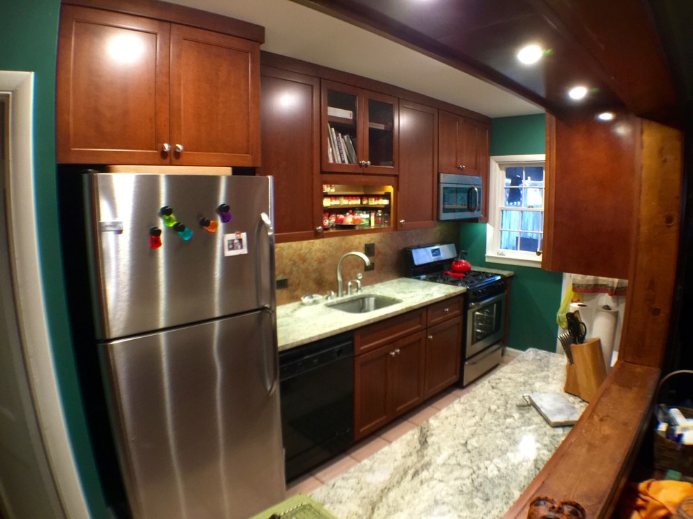 Home design - small transitional home design idea in Baltimore