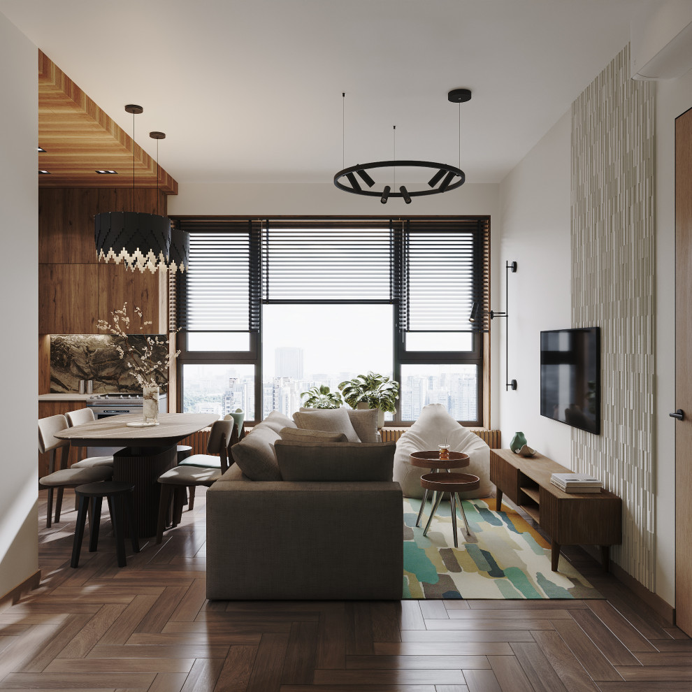 Квартира для семьи с двумя детьми в ЖК Monodom Lake г. Москва.