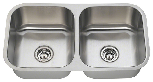 MR Direct 502A Double Bowl Stainless Steel Kitchen Sink