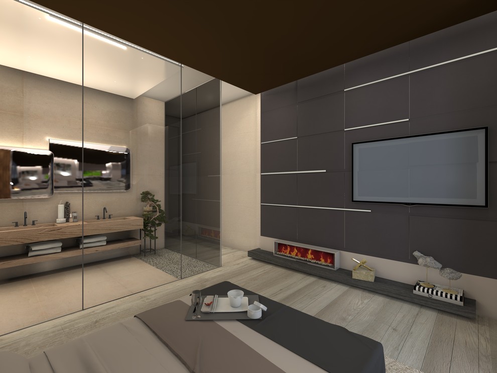 Тишина внутри. Квартира 155,7 кв м в ЖК "Полянка-44"