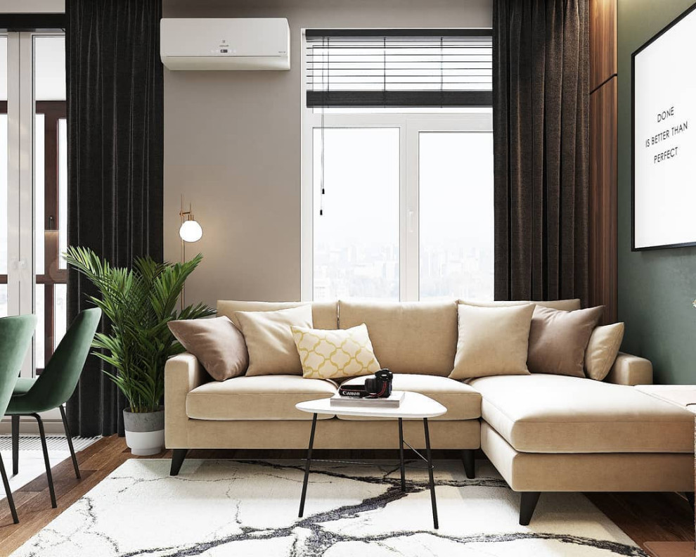 Проект кухни - гостиной 19м2