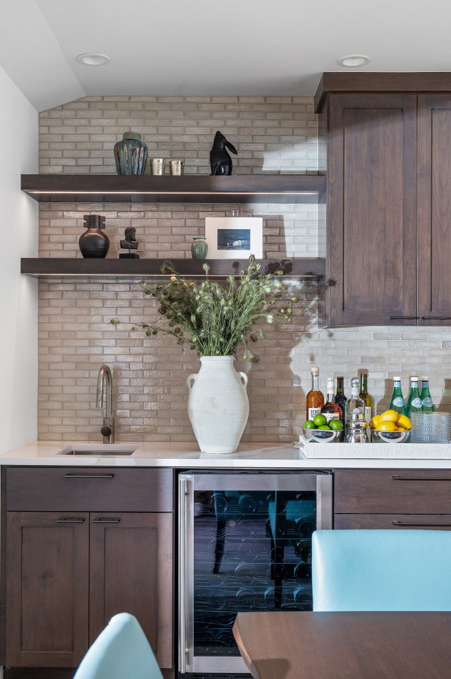 Nature-Inspired Great Room - Transitional - Home Bar - Other - by ...