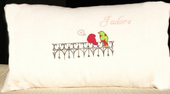 Lovebirds Pillow Cover