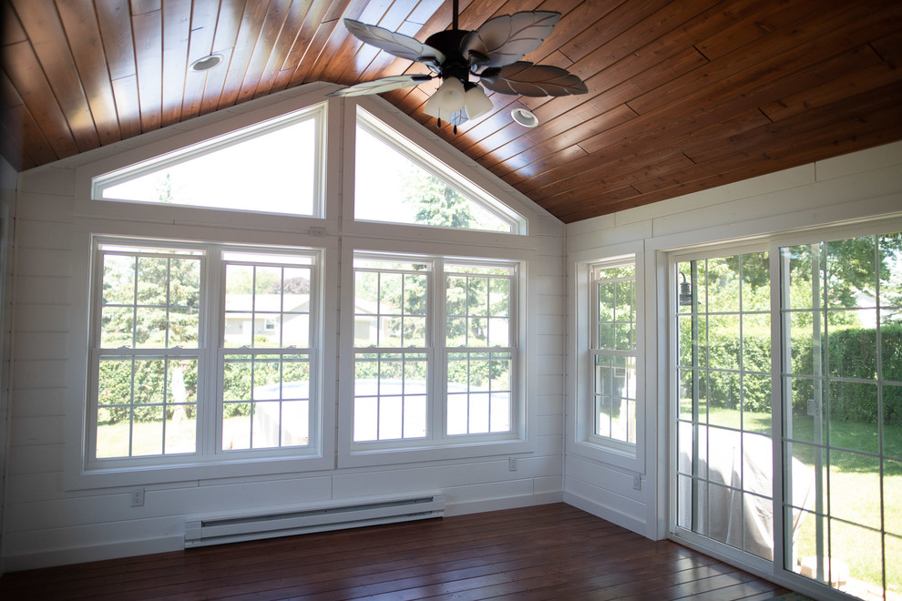 Sunroom - rustic sunroom idea