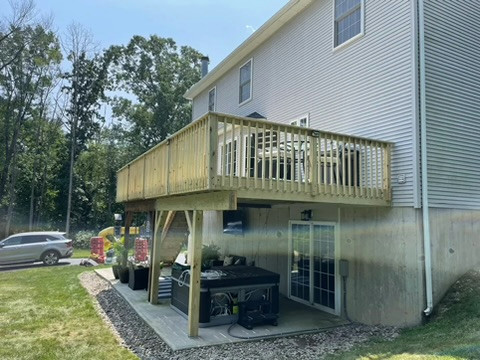 Pressure Treated Lumber Deck