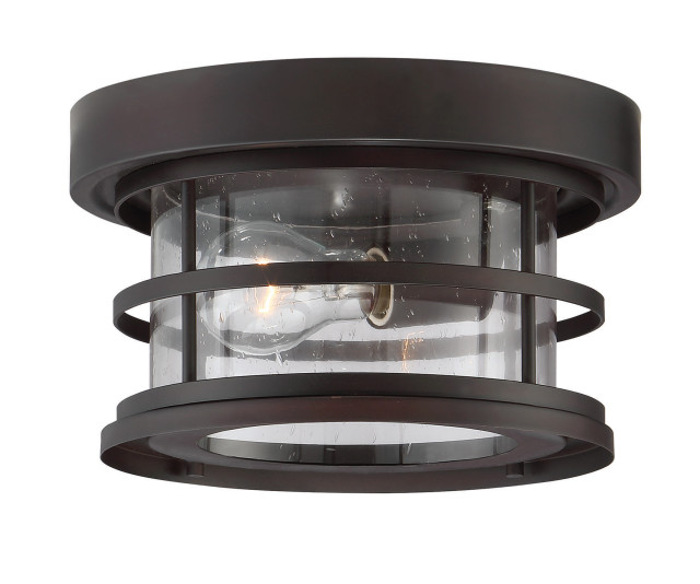 Barrett 1Light Outdoor Ceiling Light in English Bronze (53691013