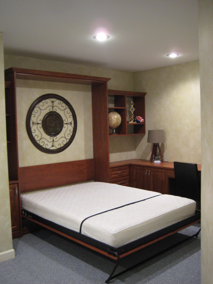 Transitional bedroom photo in Chicago