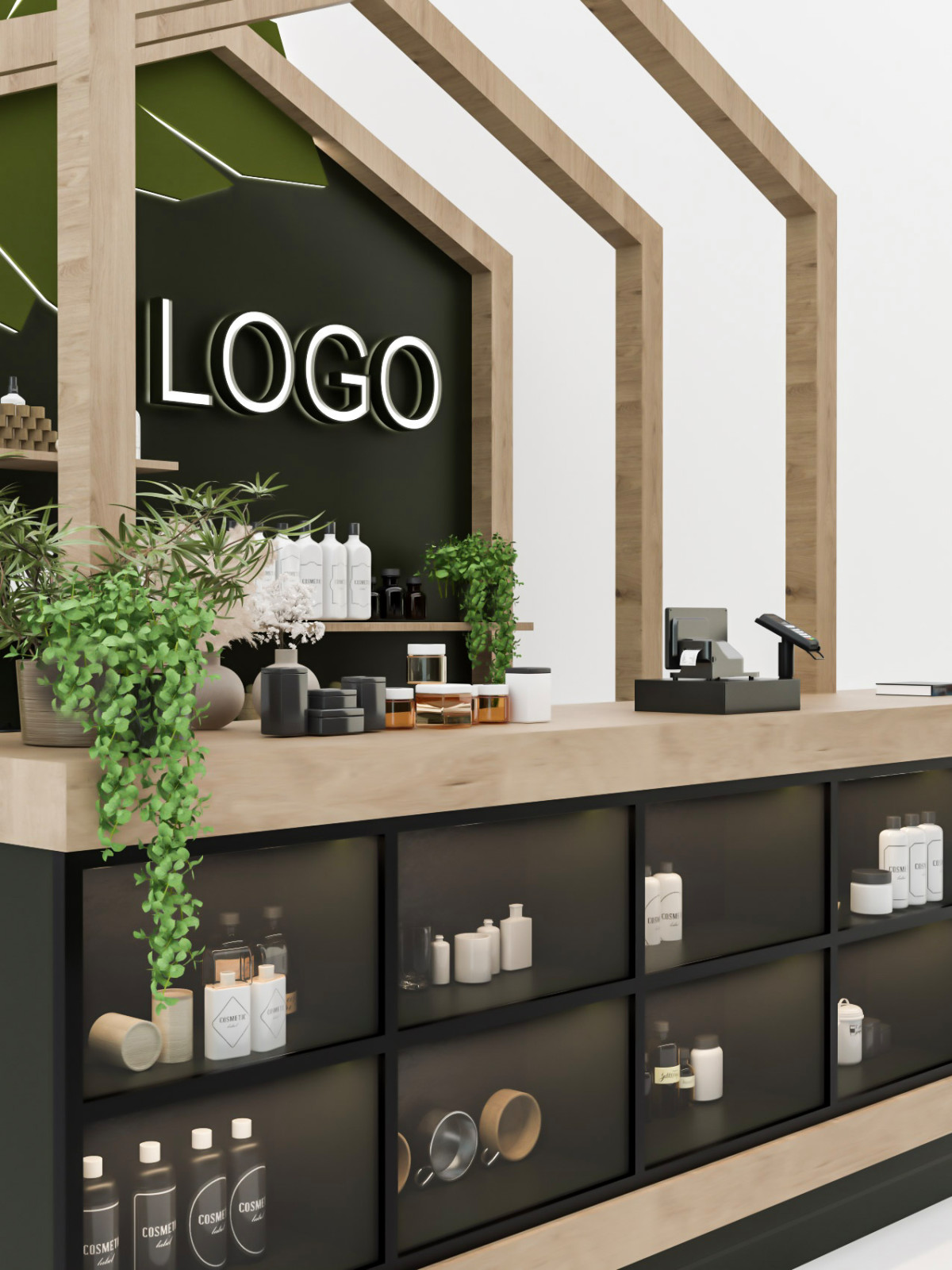 Дизайн торгового островка ЭКО-косметики