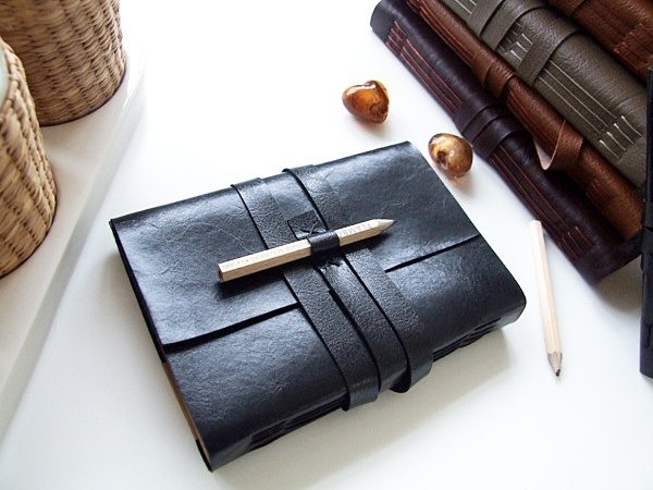 Handmade Black Leather Journal