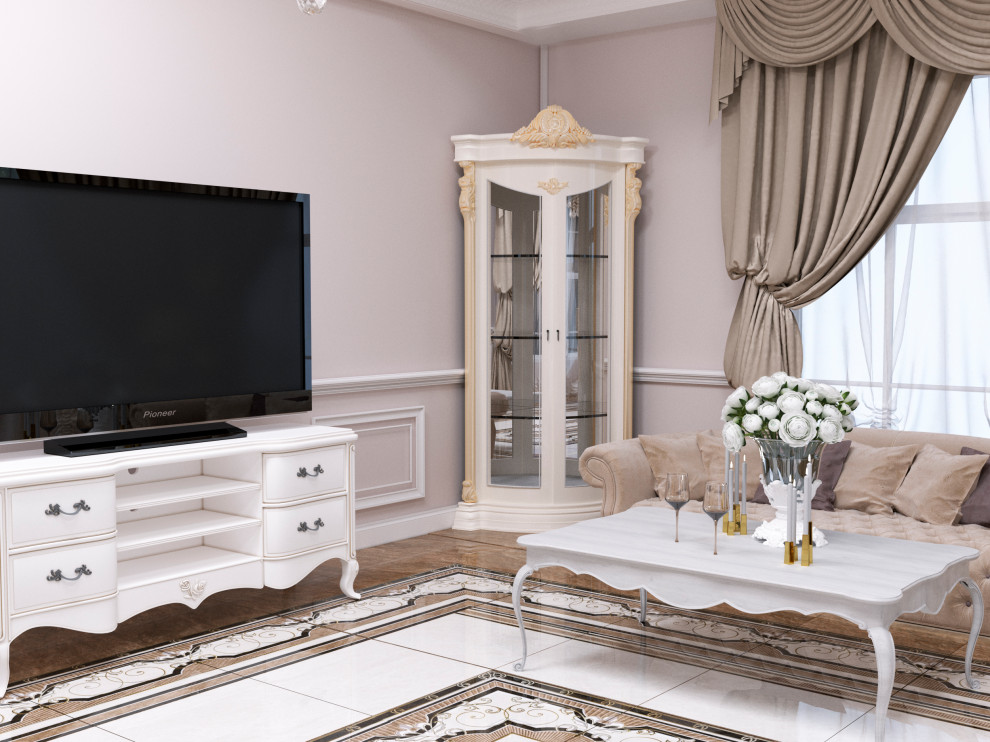 Дизайн каминной в классическом стиле