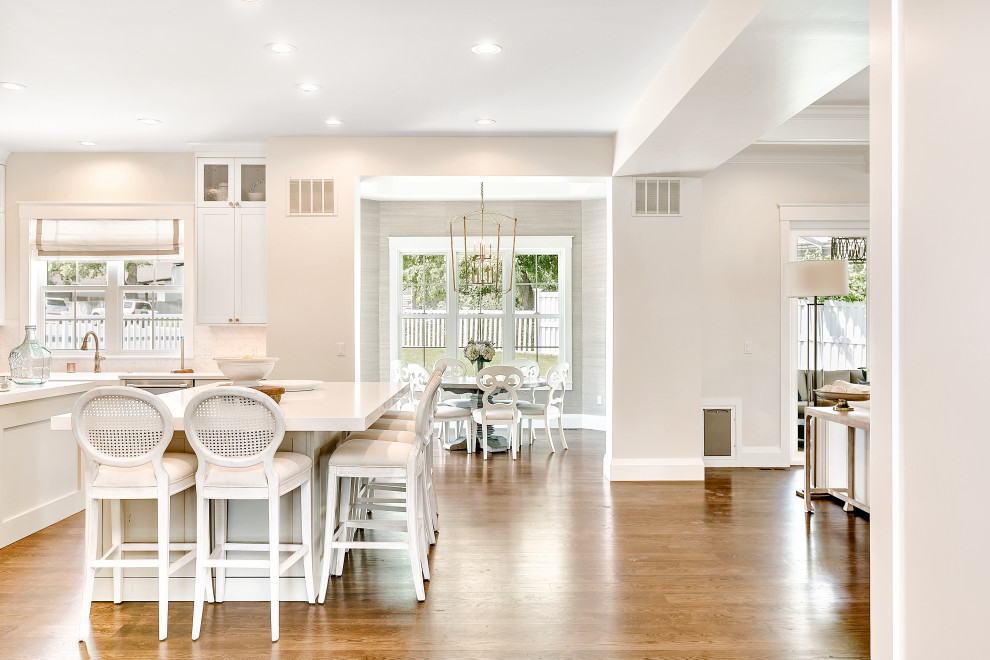 Dining room - transitional dining room idea in Denver