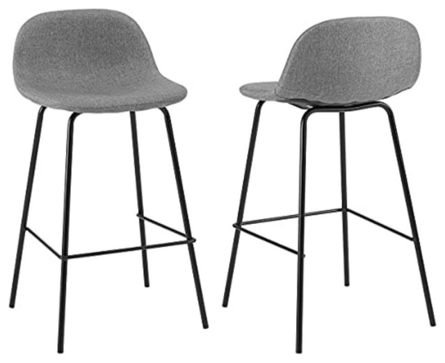 Riley 2Pc Counter Stool Set, 2 Stools Midcentury Bar Stools And Counter Stools by