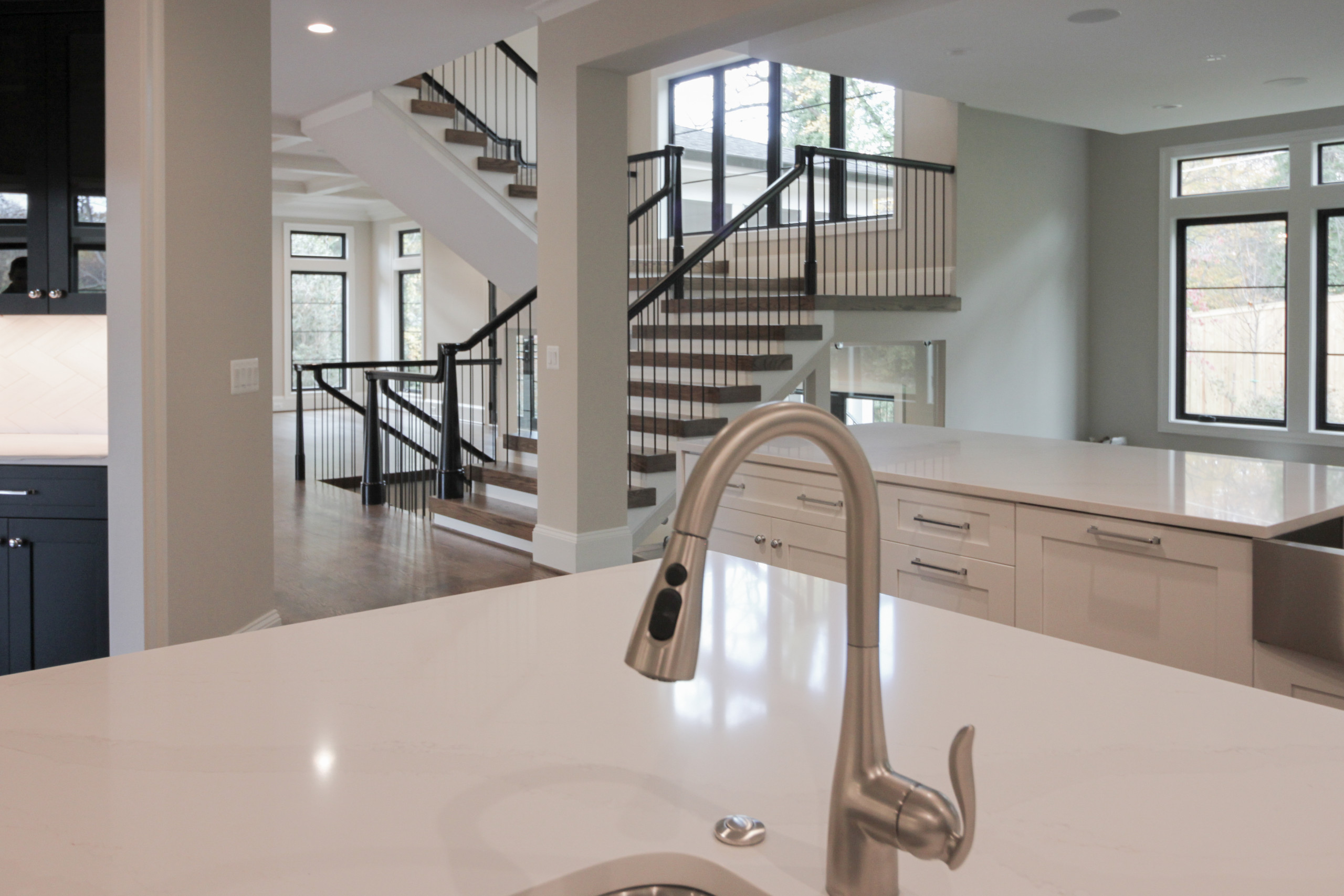 89_Eclectic and Edgy Staircase in French Contemporary Residence, McLean VA 2210