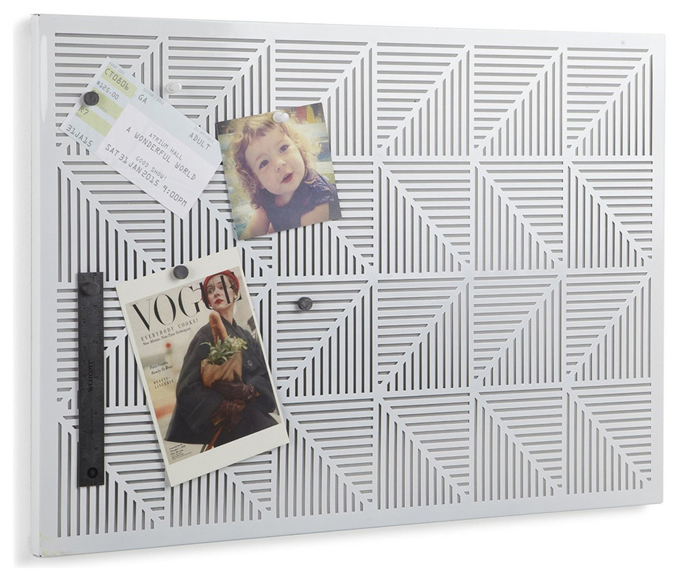 Modern Bulletin Board Geometric Design Contemporary Bulletin