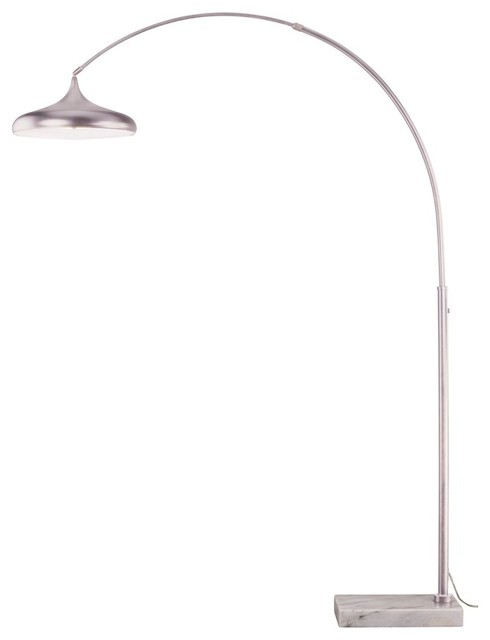 Vaxcel Bacio Instalux Led Arc Floor Lamp Oil Rubbed Bronze Modern Vaxcel Bacio Instalux Led Arc Floor Lamp Satin Nickel