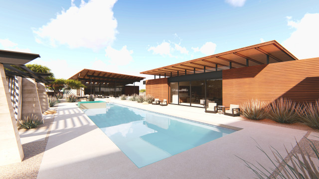 Cattletrack Compound contemporary-swimming-pool