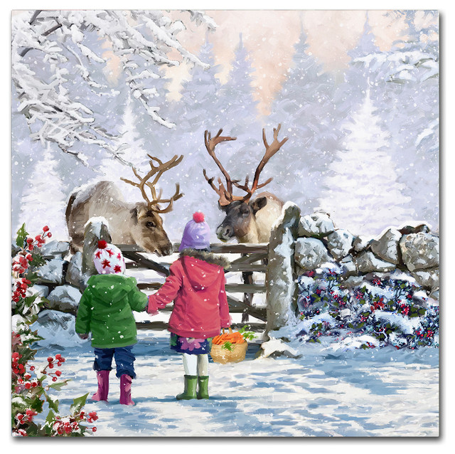 The Macneil Studio 'Reindeer Pair' Canvas Art, 14