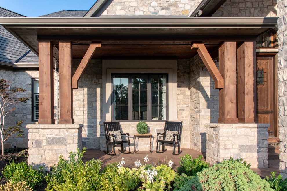 Timeless Custom Home in St.Charles - Traditional - Porch - St Louis ...