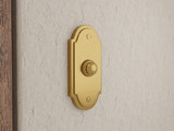 Renovator's Supply Colonial Brass Push Button Door Bell 4 H 