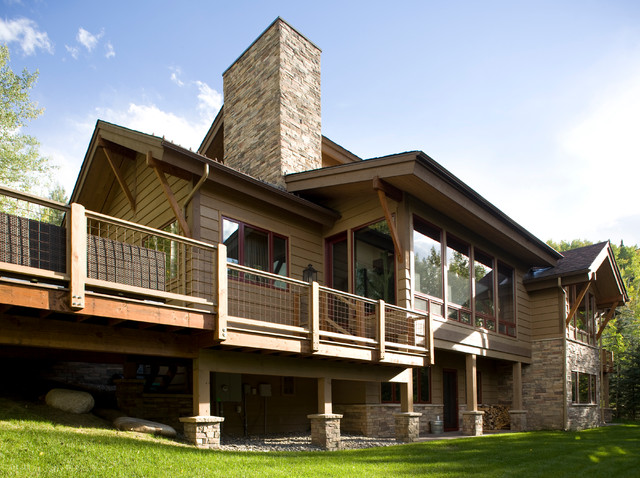 Switchback House contemporary-fasad