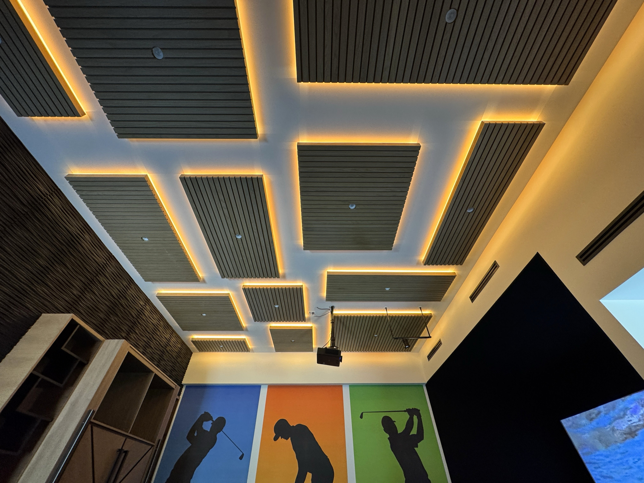 Brenham Trackman Clubhouse. "The real mancave"