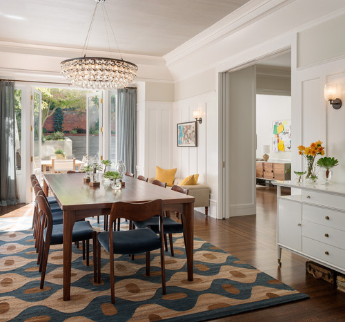 10 Tips For Getting A Dining Room Rug, What Size Rug For Dining Table And Chairs