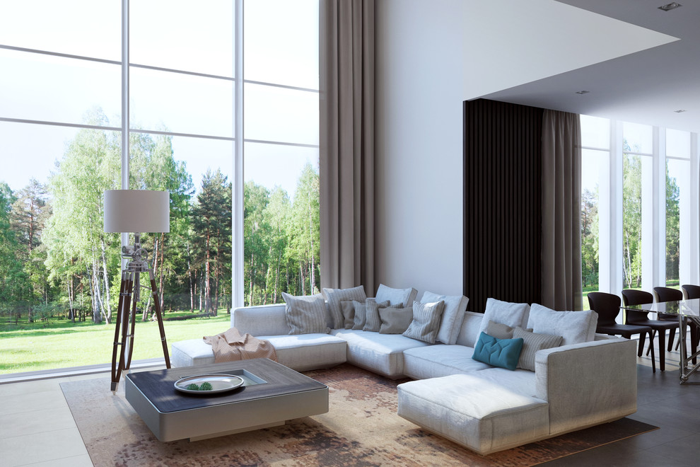 Интерьер загородного дома в Сколково