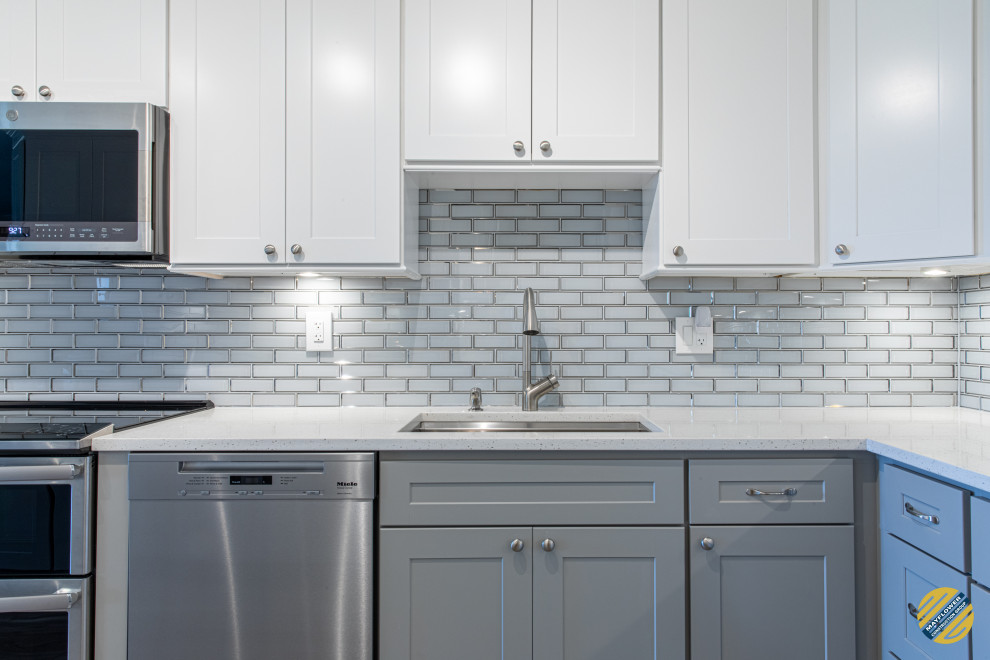Inspiration for a transitional home design remodel in DC Metro