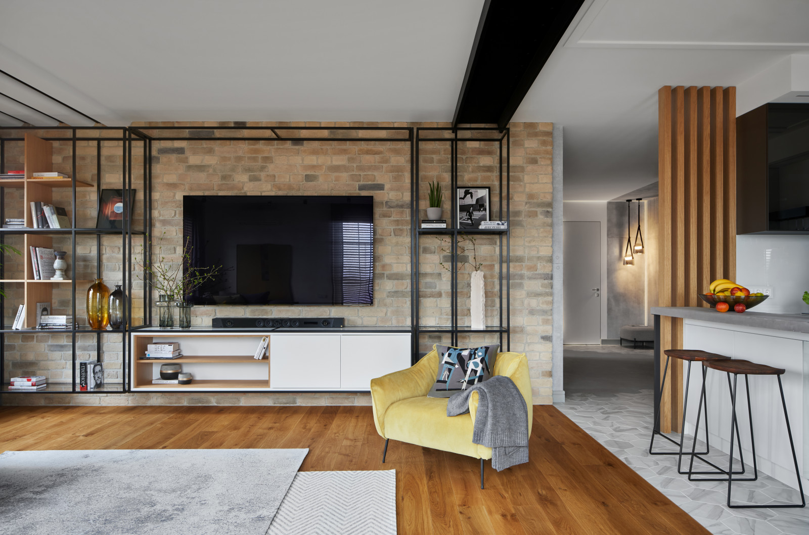 Яркий пентхаус в современном стиле