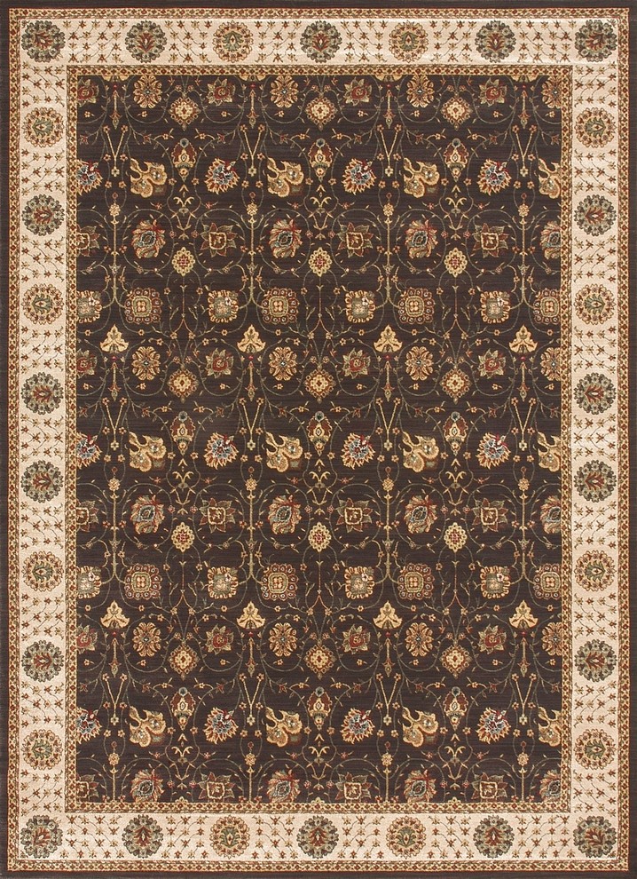 Loloi Rugs STANST-09EXBE520R Stanley Espresso-Beige Traditional Border Rug