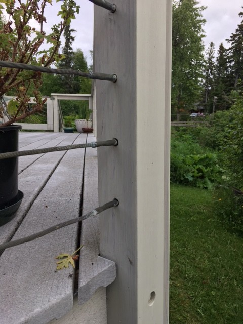 Deck - large craftsman backyard deck idea
