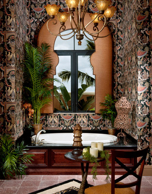 This is an example of a traditional bathroom in Miami.