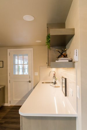 Inspiration for a transitional home design remodel in Seattle