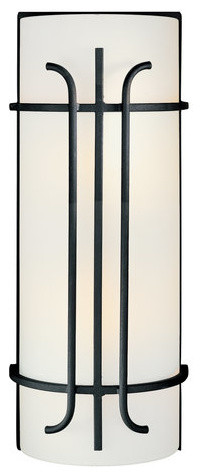 Minka Lavery 6872-66 Black Iconic Asian Themed Wall Washer Sconce from