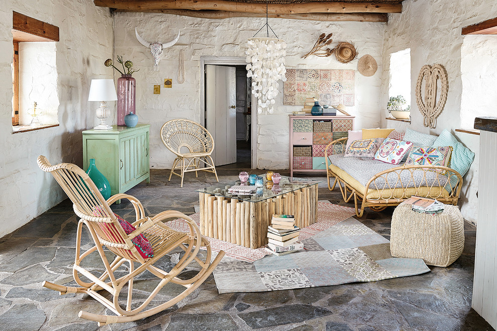Country Style - Boheme - Shabby-chic Style - Living Room - London - by Maisons du Monde UK
