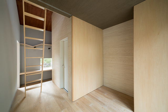 片流れの家 skandinavisch-schlafzimmer