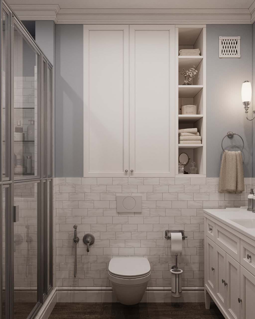 Дизайн-проект квартиры в "Сталинке" в классическом стиле