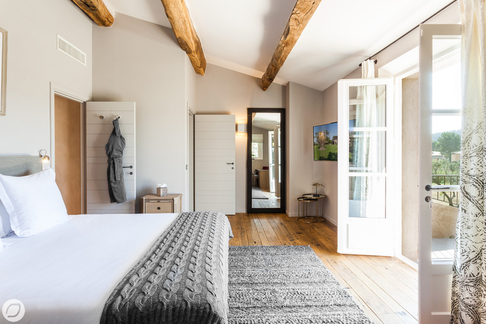 Cette image montre une chambre nordique.