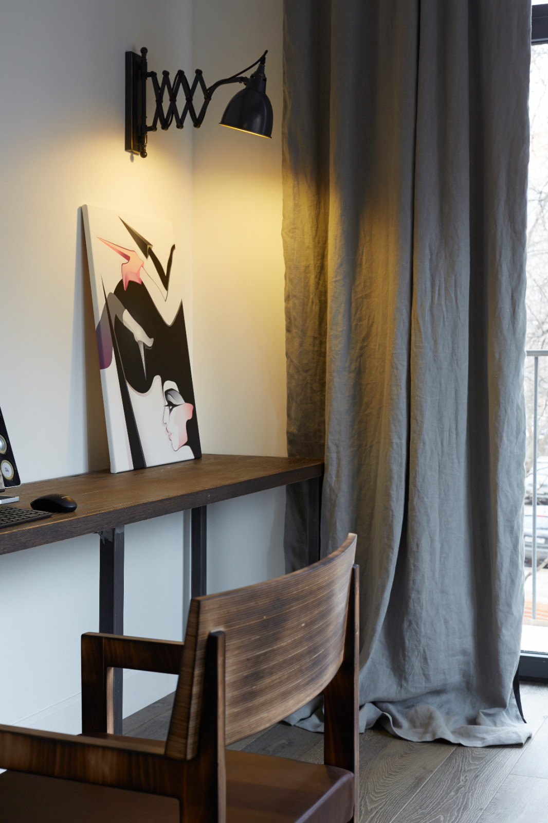 Апартаменты в стиле лофт для молодой семейной пары на ул. Берзарина