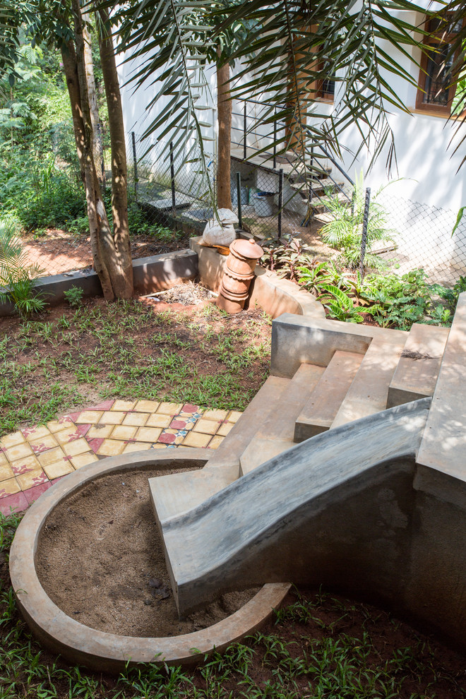 This is an example of an Indian garden in Bengaluru.