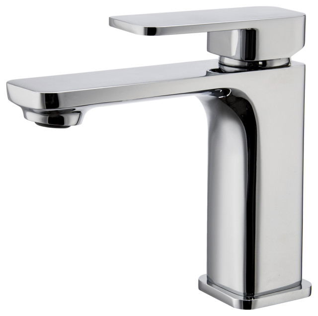 STYLISH Single Hole Bathroom Faucet, Polished Chrome