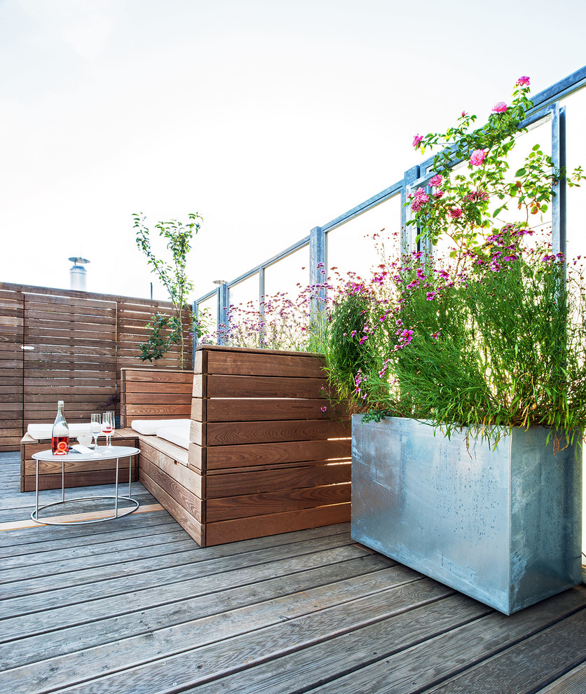 Photo of a contemporary rooftop deck in Other.