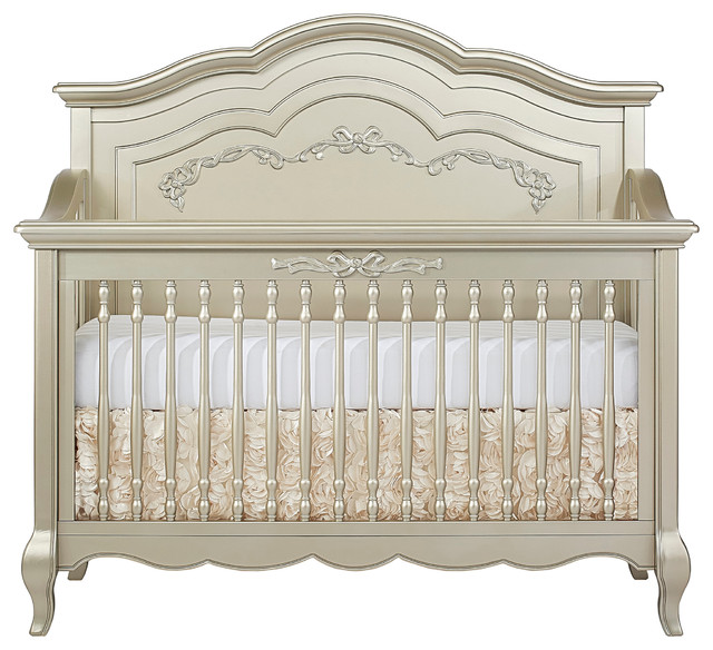 Evolur Aurora 5 in 1 Convertible Crib in Gold Dust Traditional