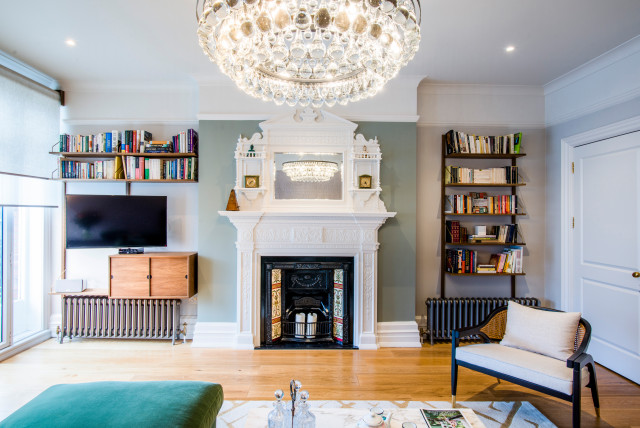 Frognal Apartment eklektisk-vardagsrum
